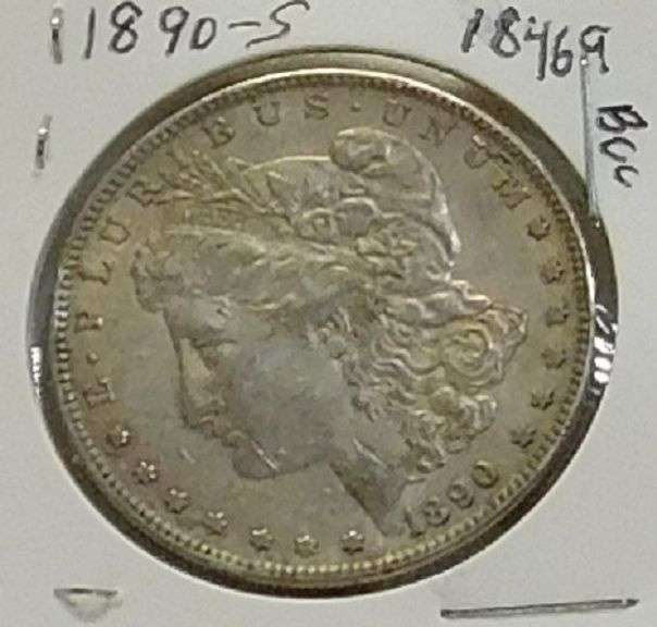 1890-S Morgan Dollar,  nice, hard date