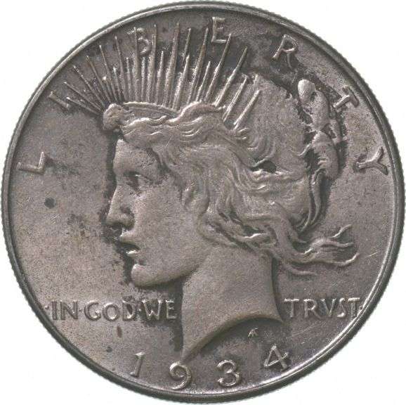 1934 Peace Silver Dollar