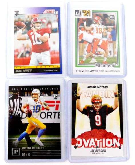 4 NFL Quarterback Greats, All Rookie Cards