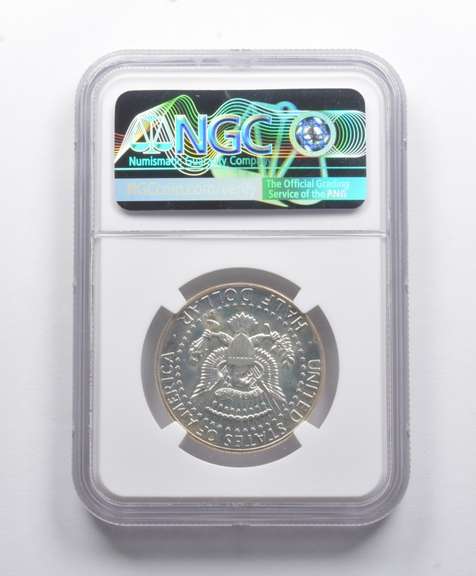 Mint Error PF65 1964 Kennedy Half Dollar REV Struck Thru NGC
