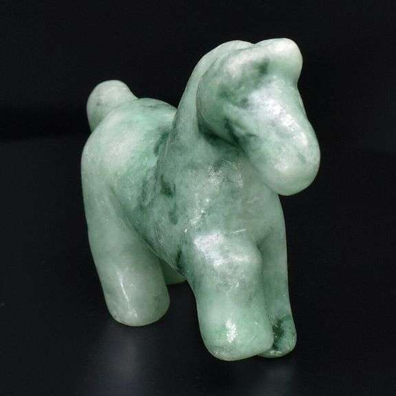 Adorable 187.60ct Jade horse carving