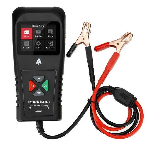 Professional grade 6/12/24V Car Battery Tester