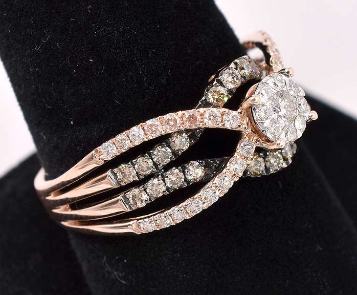 Ravishing Diamond Ring In 14K Rose Gold