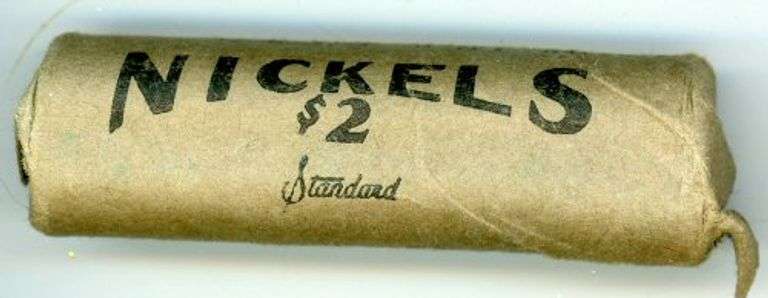 Wrapped Roll of Buffalo Nickels