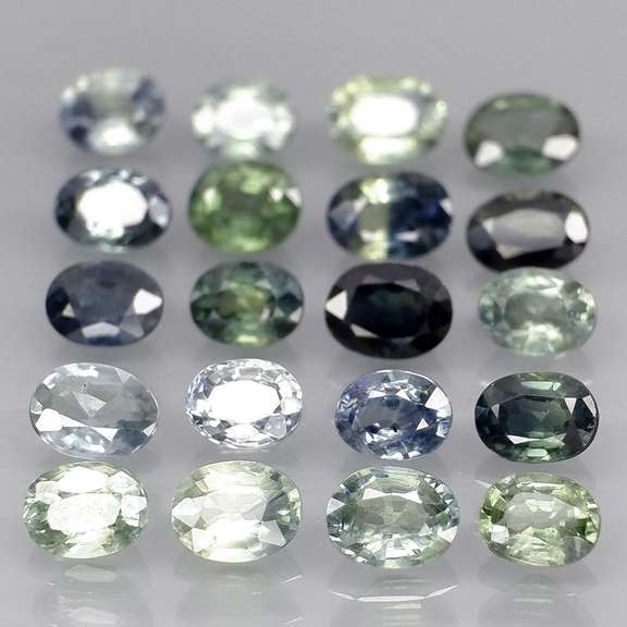 Heated only! 5.92ct oval cut Australian Sapphire set