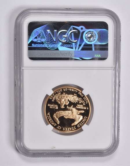 PF70 UCAM 1993 $25 American Gold Eagle 1/2 Oz. .999 Fine Gold NGC