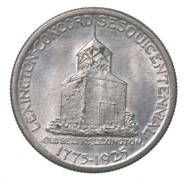 1925 Lexington-Concord Commemorative Half Dollar Orig. Distrib. Case