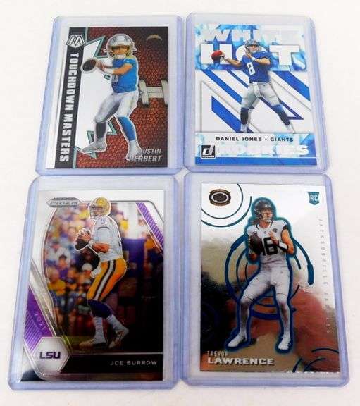 4 Quarterback Greats Rookie Football Cards