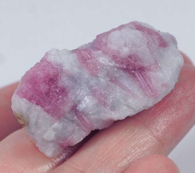 Impressive 104ct untreated pink Tourmaline in matrix