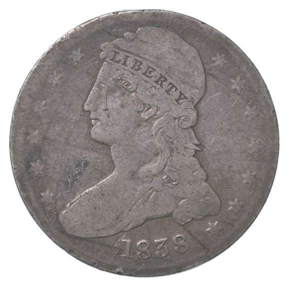 1838 Capped Bust Half Dollar