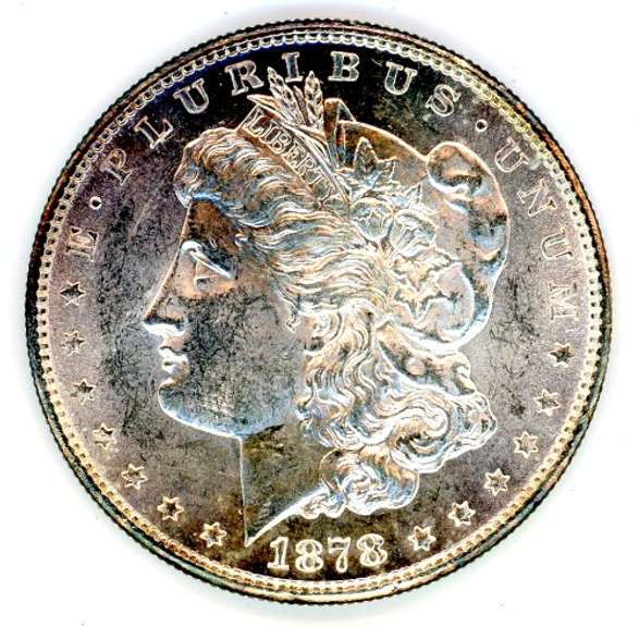 Uncirculated 1878-S Morgan Silver Dollar