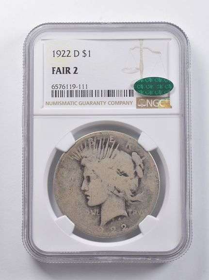 FAIR 2 1922-D Peace Silver Dollar NGC