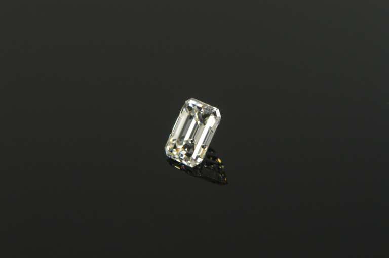 GIA 1.28 Emerald Cut J Color VS1 Clarity Diamond