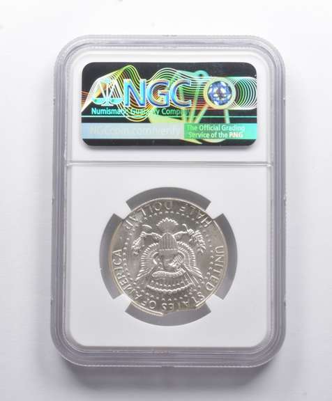 Mint Error MS62 1964 Kennedy Half Dollar Curved Clip @ 6:30 NGC
