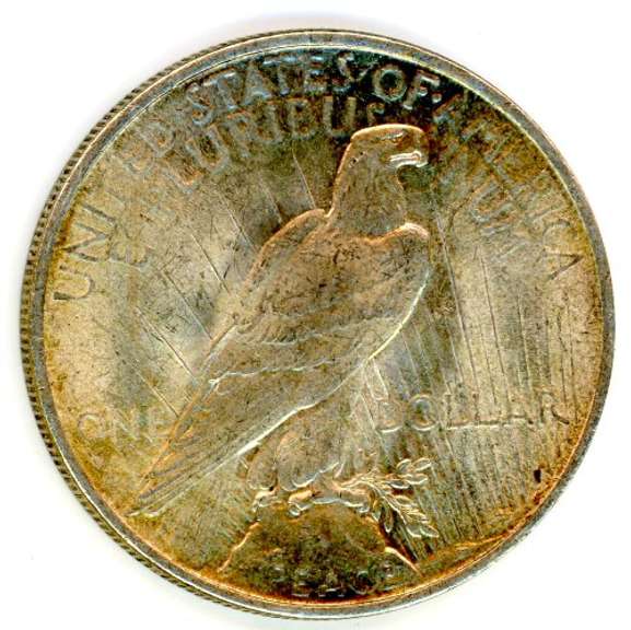 Almost Uncirculated 1922 Peace Silver Dollar