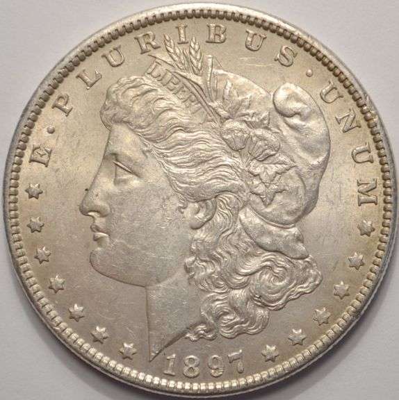 1897 Morgan Silver Dollar Circulated With Luster