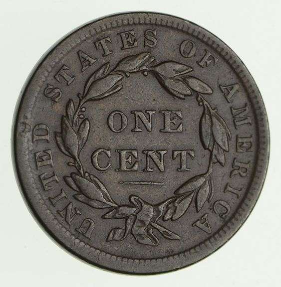 1839/36 Young Head Large Cent - Circulated