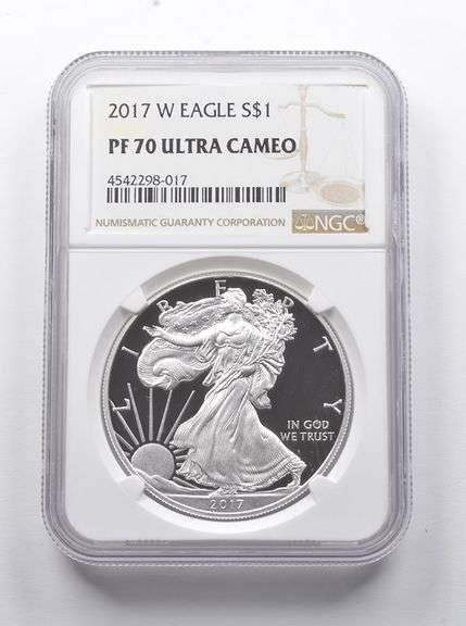 PF70 UCAM 2017-W American Silver Eagle NGC
