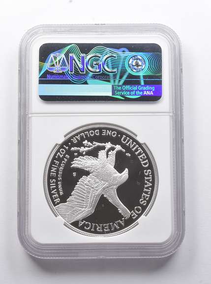PF70 UCAM 2021-S American Silver Eagle T2 Signed Moy NGC