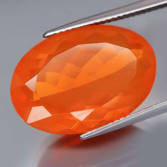 Exceptional 8.33ct bright orange Fire Opal