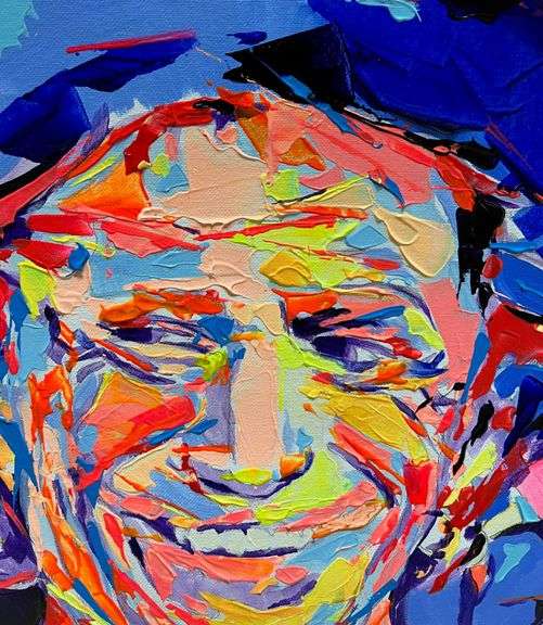 Pop Icon Painting  Federico Lopez Rolling Stones