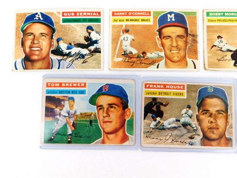Lot of 7 Topps 1956 Baseball Cards