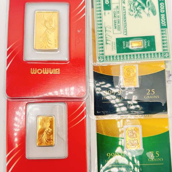 Group Lot of Gold Bars! 3.17 Grams Total