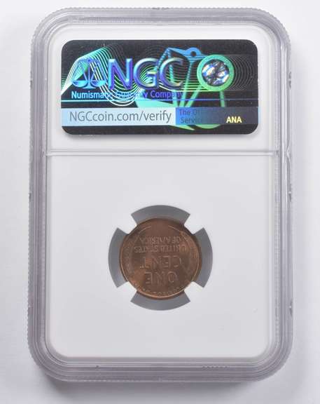 MS64 RB 1909 Lincoln Wheat Cent NGC