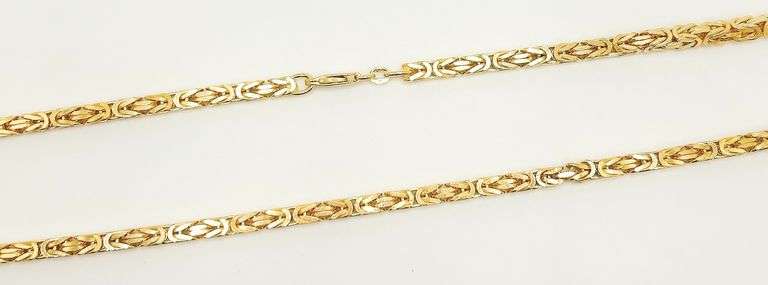 Stunning 14kt Solid Yellow Gold Italian Chain Necklace
