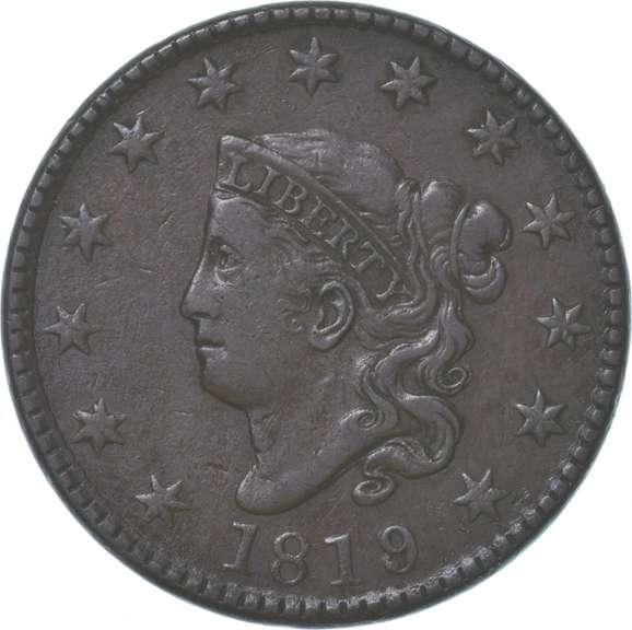 1819/8 Matron Head Large Cent
