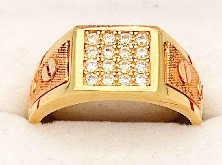 14kt Solid Yellow & Rose Gold Men's Ring