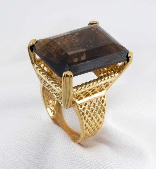 Bold Smokey Quartz Ring