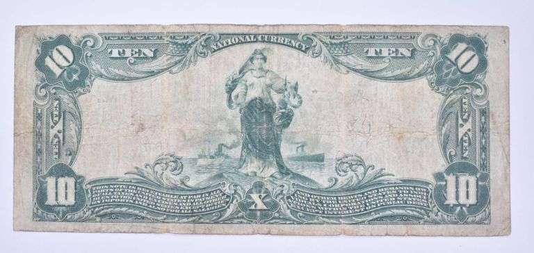 1902 $10 St Louis National Bank Of Commerce Nat' Currency LG Note 4178
