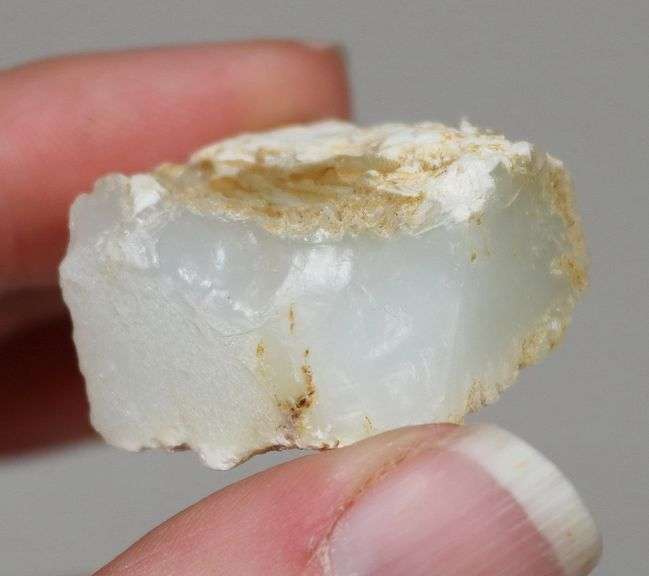Rough cut 70ct green Opal
