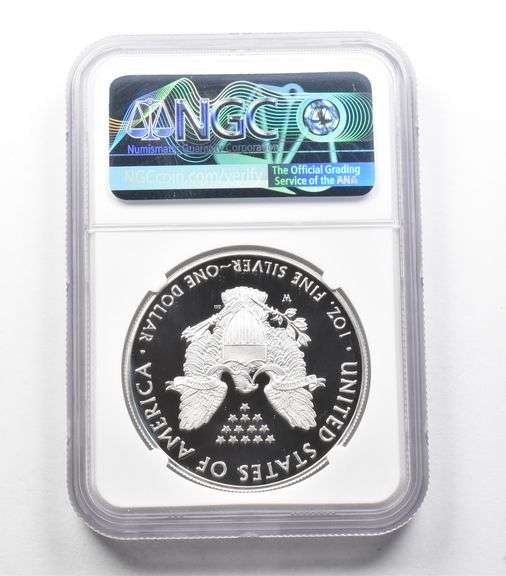 PF70 UCAM 2020-W American Silver Eagle ER Signed Standish NGC
