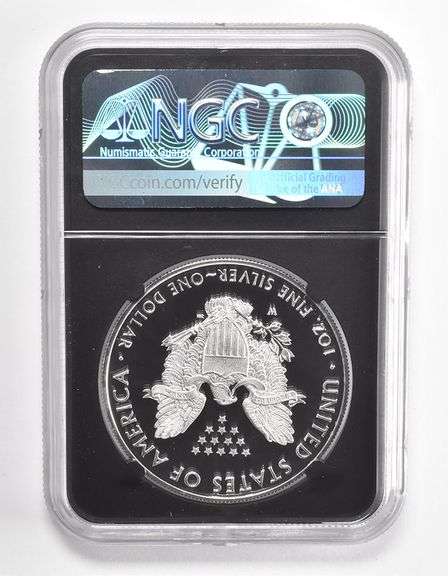 PF70UCAM 2020-W American Silver Eagle FDOI Washington Mercanti NGC