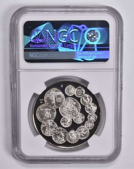 PF69 UCAM (1993)-P U.S. Mint Bicentennial Silver Medal 38mm NGC