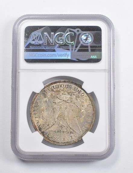 MS64 1921 Morgan Silver Dollar NGC - Awesome Color