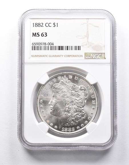 MS63 1882-CC Morgan Silver Dollar NGC