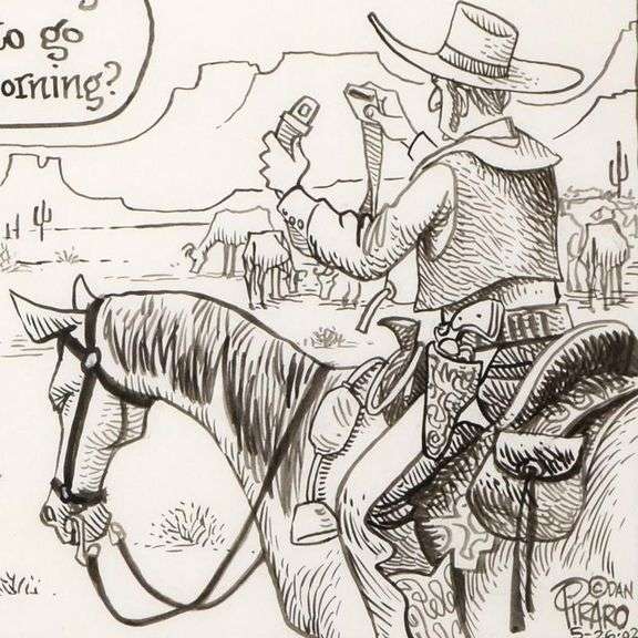 Safety in the Old West (5/26/02) by Bizarro Original