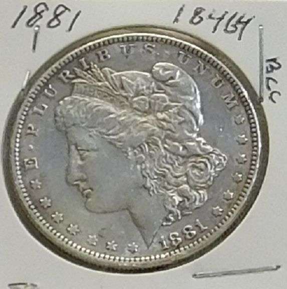 1881 Morgan Dollar, hard date, circ