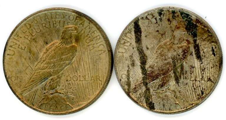 Two Different Peace Silver Dollars: 1922 & 1923
