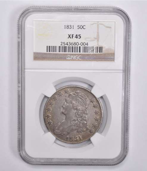 XF45 1831 Capped Bust Half Dollar NGC
