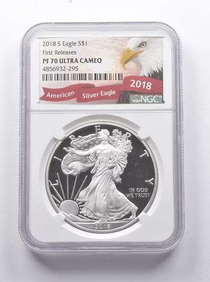 PF70 UCAM 2018-S American Silver Eagle FS NGC