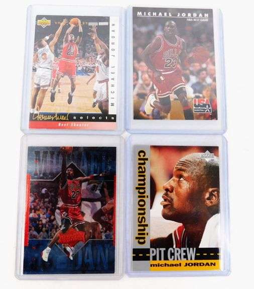 4 Michael Jordan Basketball Cards