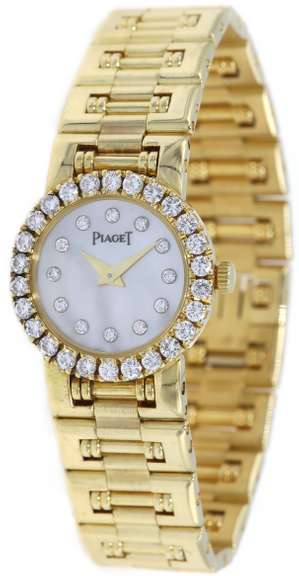 Piaget Dancer Quartz Movement, 20mm MOP Dial, 18K Yellow Gold