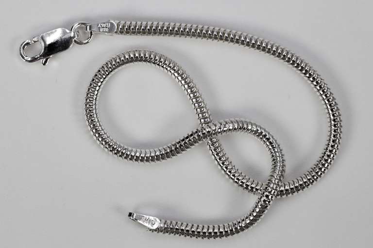 Sterling Silver Snake Chain 2.3mm Solid 925 New Brazilian Bracelet 8"
