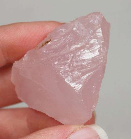 Glowing! 183ct uncut powder pink Rose Quartz