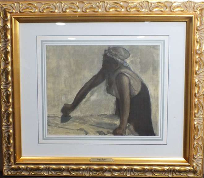 Original Degas engraving gravure, signed in the plate