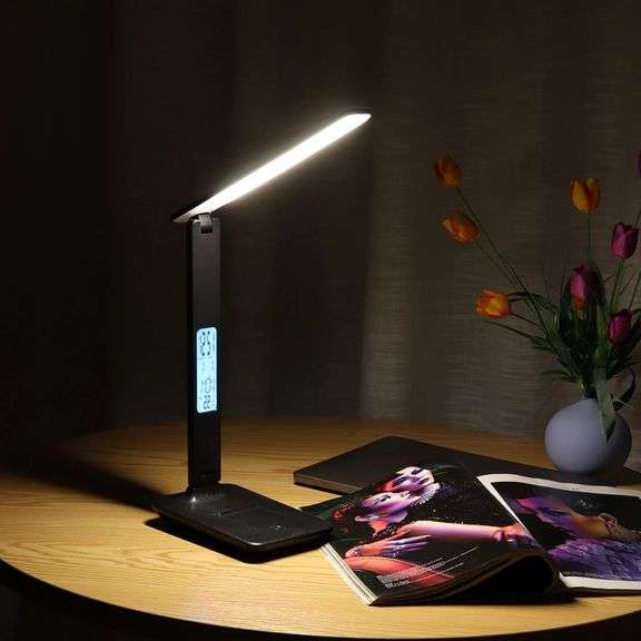 Black Foldable USB 45 LED Table Desk Lamp